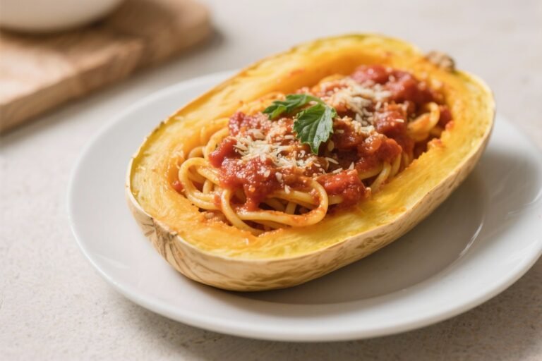 Spaghetti Squash With Marinara – A Cozy, Satisfying Classic
