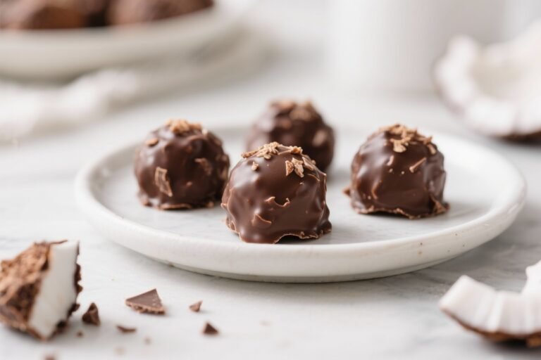 5-Ingredient No-Bake Chocolate Coconut Bites – Simple, Sweet, and Satisfying