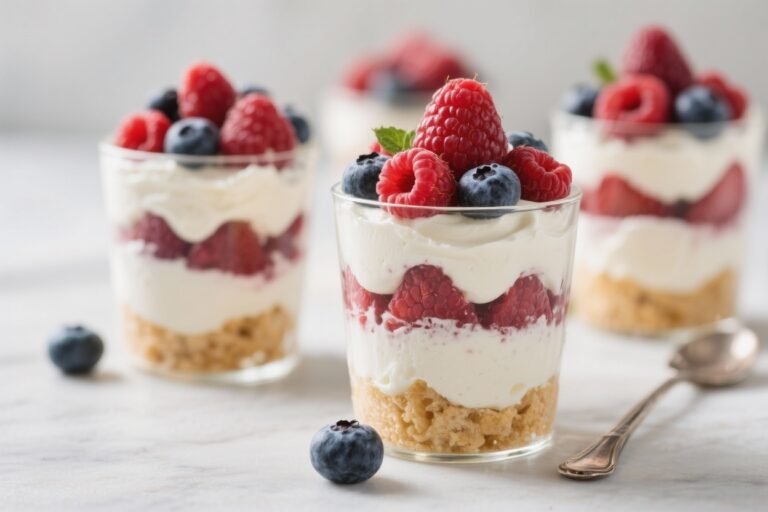 Keto Berry Cream Parfaits – A Light, Velvety Treat with Fresh Berries