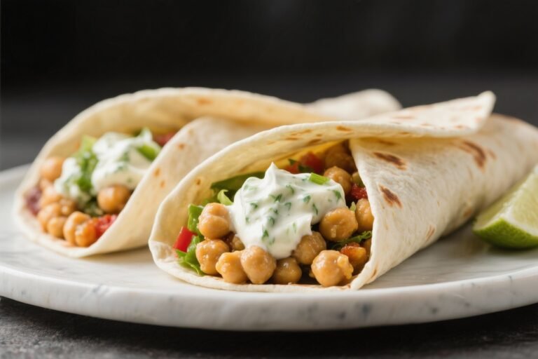 Greek Chickpea Wraps With Tzatziki – Fresh, Satisfying, and Easy