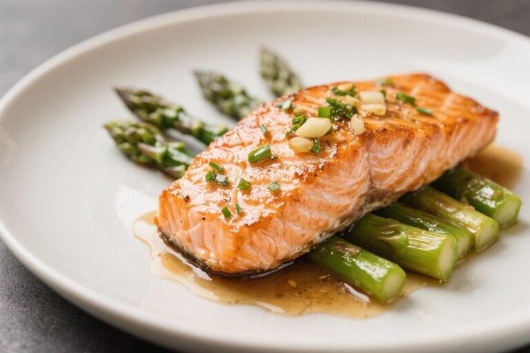 Honey Garlic Salmon With Asparagus – A Fast, Flavor-Packed Weeknight Dinner