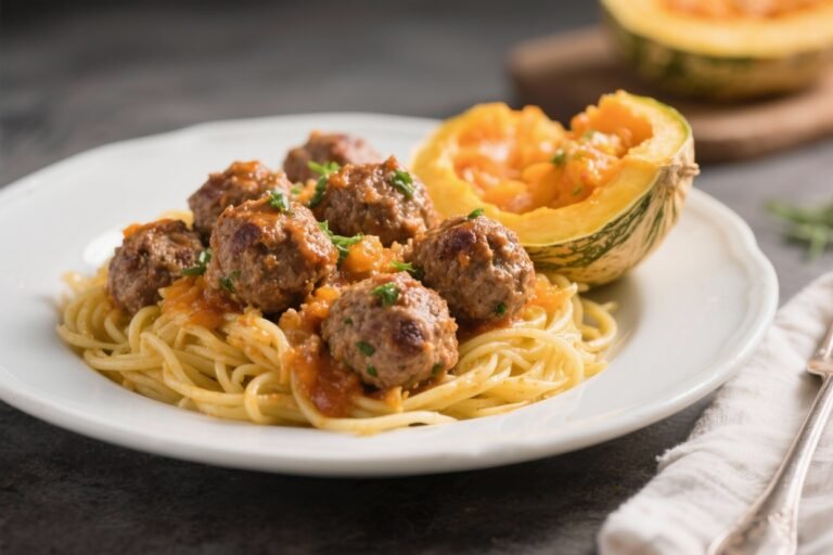 Turkey Meatballs With Spaghetti Squash – A Light, Satisfying Weeknight Dinner