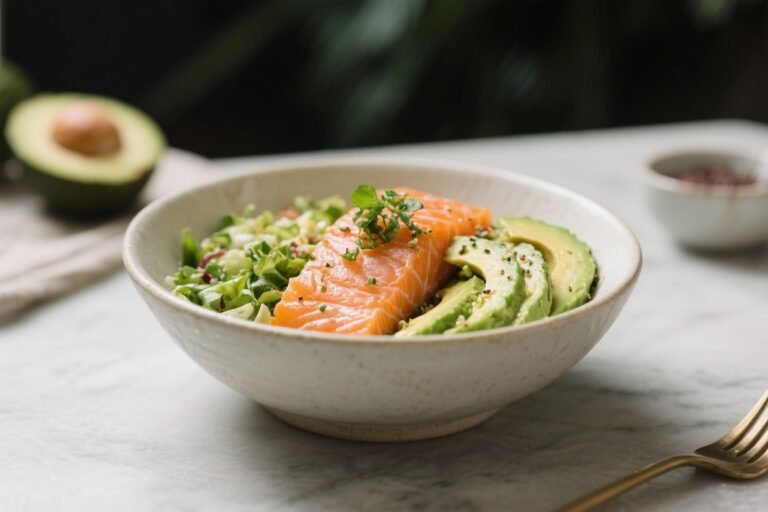 Salmon & Avocado Nourish Bowl – Fresh, Filling, and Easy