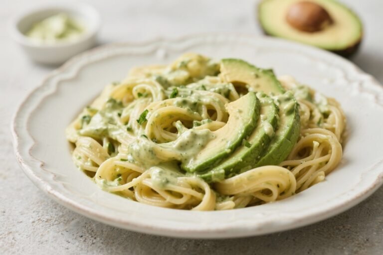 10-Minute Creamy Avocado Pasta – Fast, Fresh, and Satisfying
