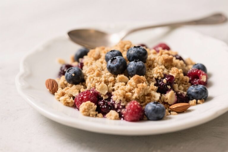 Keto Berry Almond Crumble – A Cozy, Low-Carb Dessert