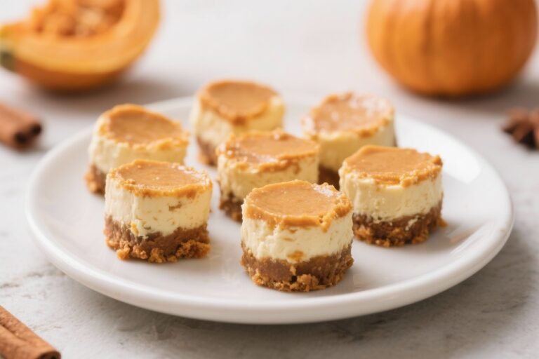 Keto Pumpkin Spice Cheesecake Bites – Creamy, Cozy, and Low-Carb