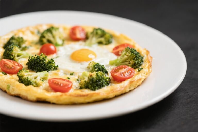 Egg White Frittata With Broccoli & Tomatoes – A Light, Satisfying Breakfast
