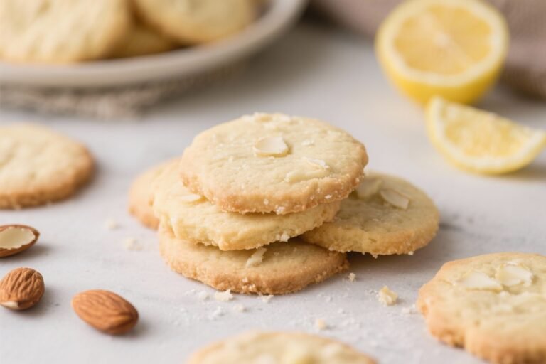 Keto Lemon Almond Shortbread Cookies – Bright, Buttery, and Low-Carb