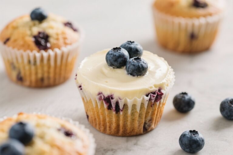 Keto Blueberry Cheesecake Muffins – Creamy, Fruity, and Low-Carb