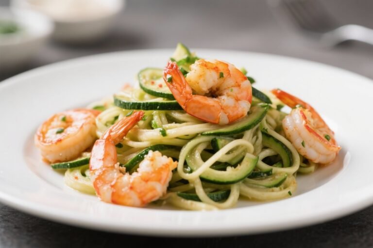 Shrimp & Zucchini Noodles – Light, Flavorful, and Fast