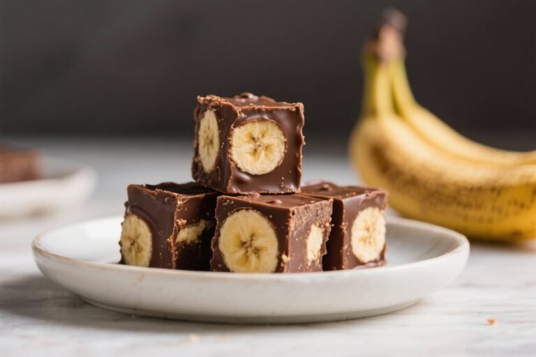 No-Bake Chocolate Banana Freezer Fudge – Easy, Creamy, Naturally Sweet