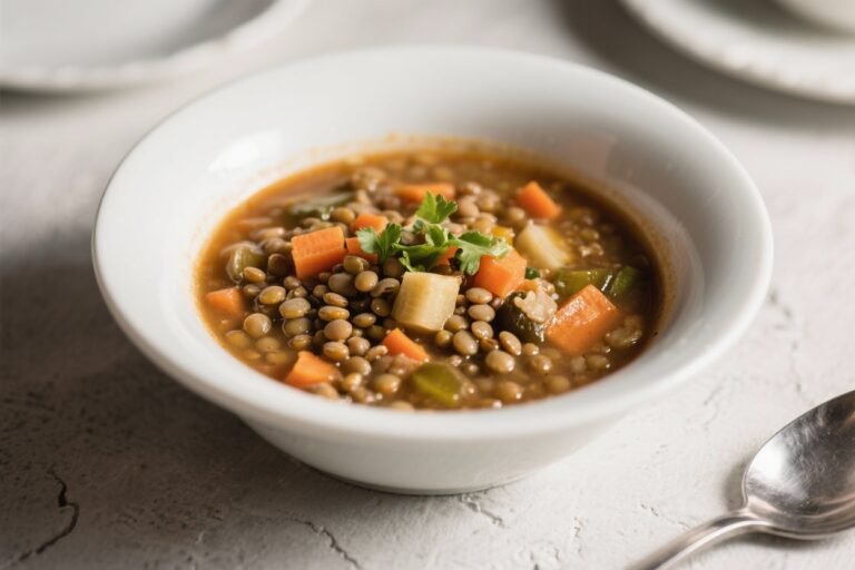 Lentil & Veggie Soup – Simple, Hearty, and Comforting