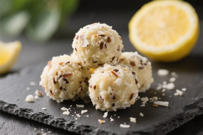 Keto Lemon Coconut Bliss Balls – Bright, Zesty, and Easy