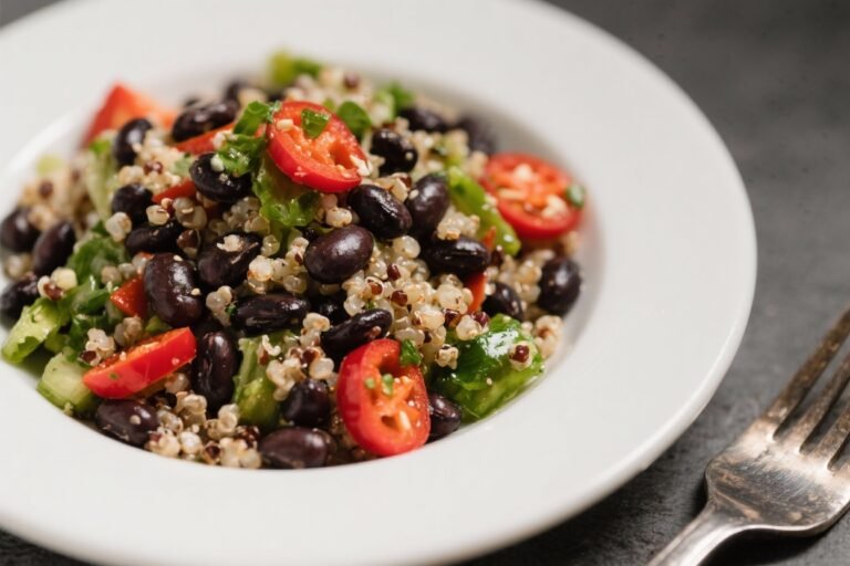 Spicy Black Bean & Quinoa Salad – Fresh, Zesty, and Satisfying