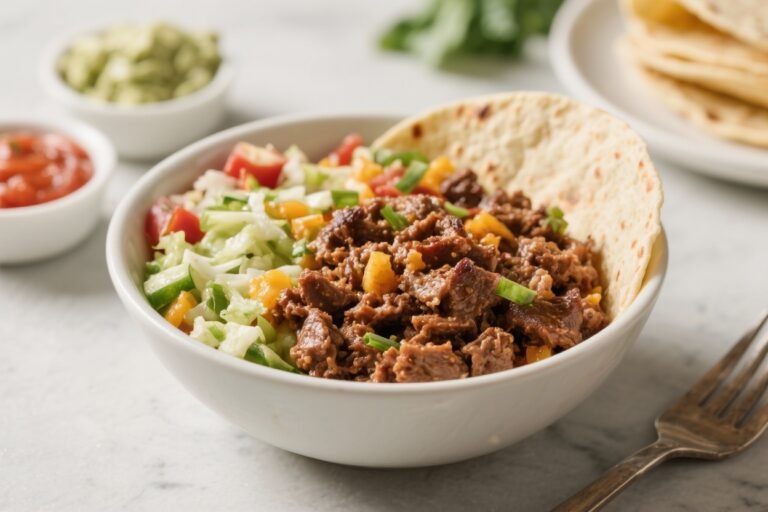 Easy Beef Burrito Bowls – A Simple, Flavor-Packed Weeknight Dinner