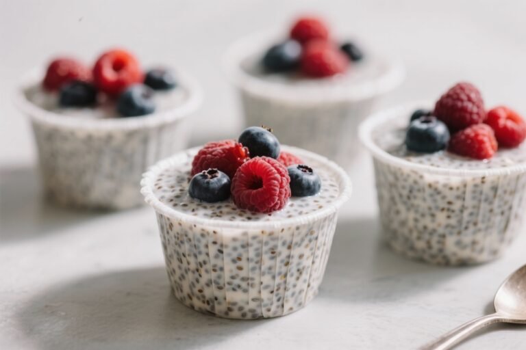 Healthy No-Bake Vanilla Berry Chia Pudding Cups – Simple, Fresh, and Satisfying