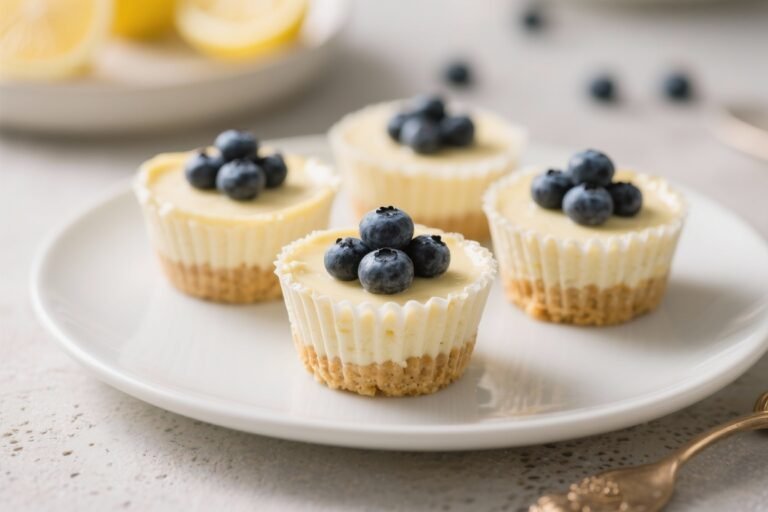 Keto Lemon Blueberry Cheesecake Cups – Bright, Creamy, and Low-Carb