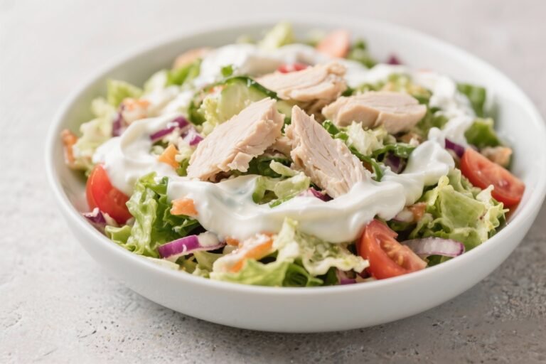 Greek Yogurt Chicken Salad (Use Non-Fat Yogurt Instead of Mayo) – Light, Tangy, and Satisfying
