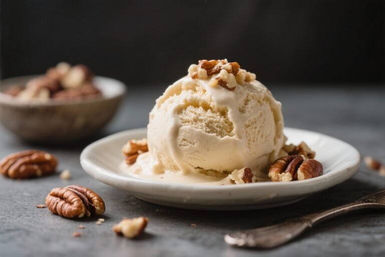Keto Butter Pecan Ice Cream – Rich, Creamy, and Low-Carb