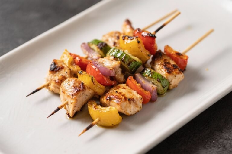 Grilled Chicken and Veggie Skewers – Bright, Juicy, and Easy