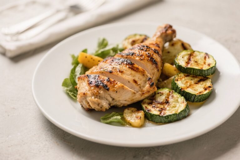 Grilled Chicken & Roasted Zucchini – Simple, Flavorful, Weeknight-Friendly