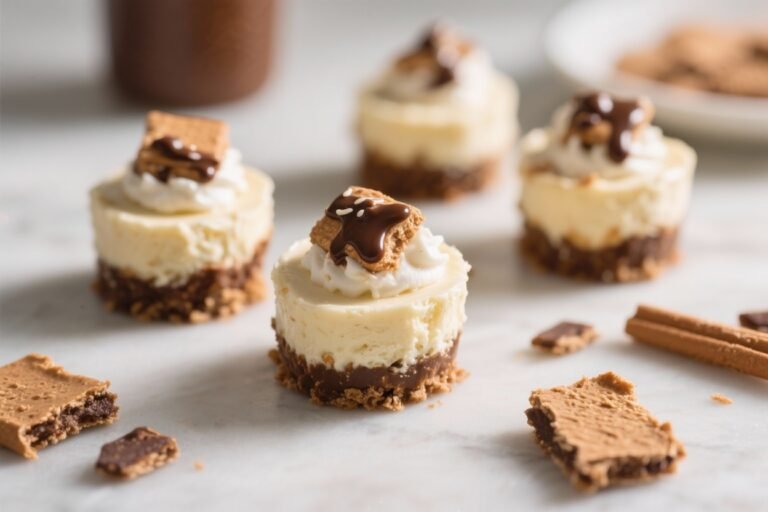 Keto S’mores Cheesecake Bites – A Low-Carb Take on a Campfire Classic