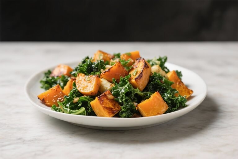 Roasted Butternut Squash and Kale Salad – Cozy, Bright, and Satisfying