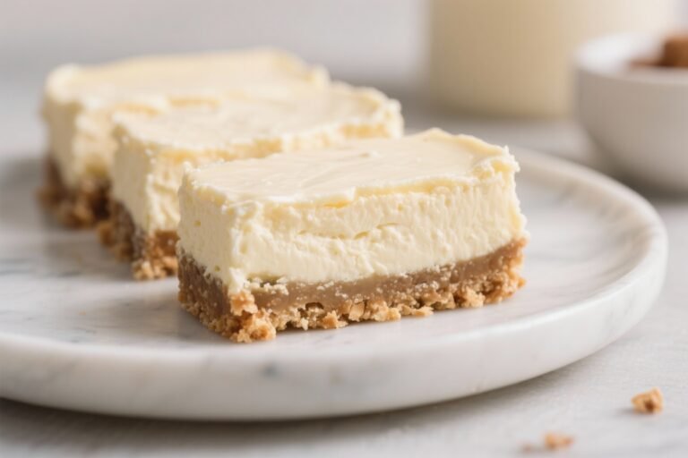Keto Vanilla Cheesecake Bars – Creamy, Low-Carb, and Easy