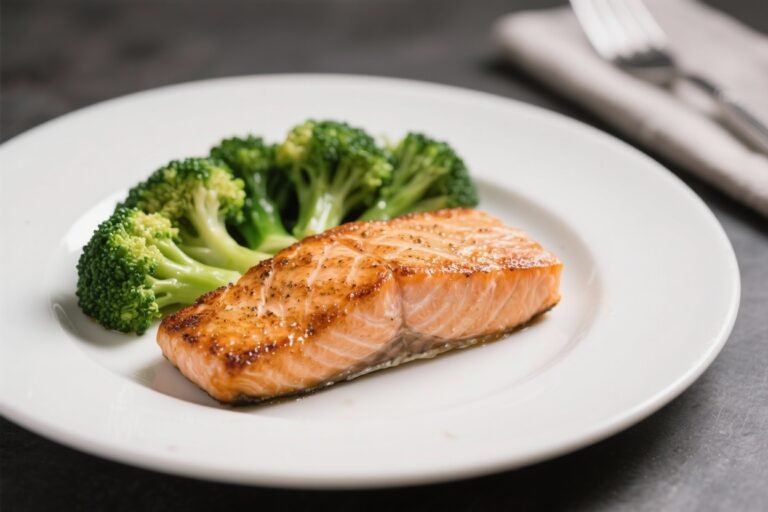 Seared Salmon With Steamed Broccoli – A Simple, Satisfying Weeknight Meal