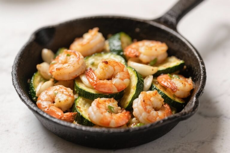 Garlic Shrimp & Zucchini Skillet – Fast, Fresh, and Flavorful