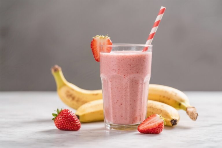 Strawberry Banana Protein Smoothie – A Creamy, Energizing Blend