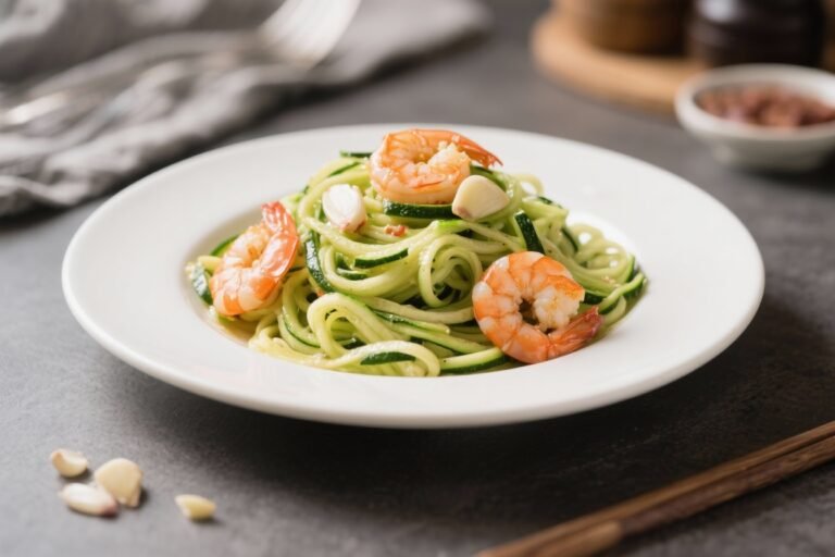 Zucchini Noodles With Garlic Shrimp – A Fresh, Fast Weeknight Dinner