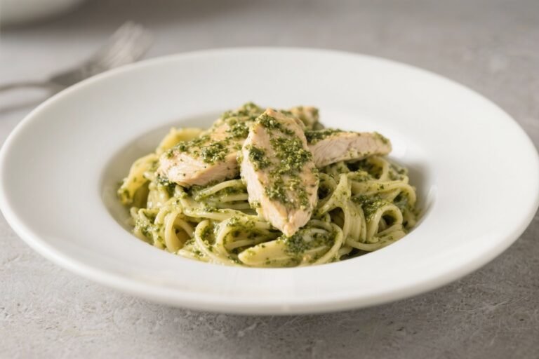 Pesto Chicken Pasta – Bright, Comforting, and Weeknight-Friendly