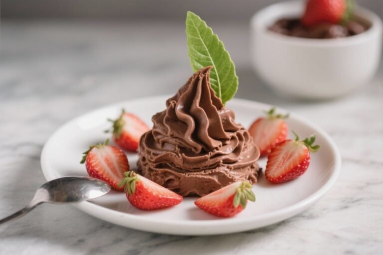 Keto Strawberry Chocolate Mousse – Light, Creamy, and Low-Carb
