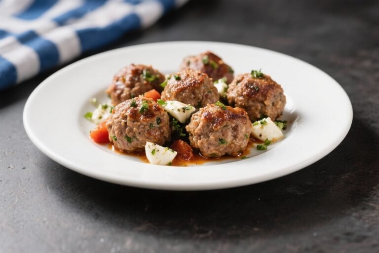 Greek-Inspired Turkey Meatballs – Bright, Herby, and Easy