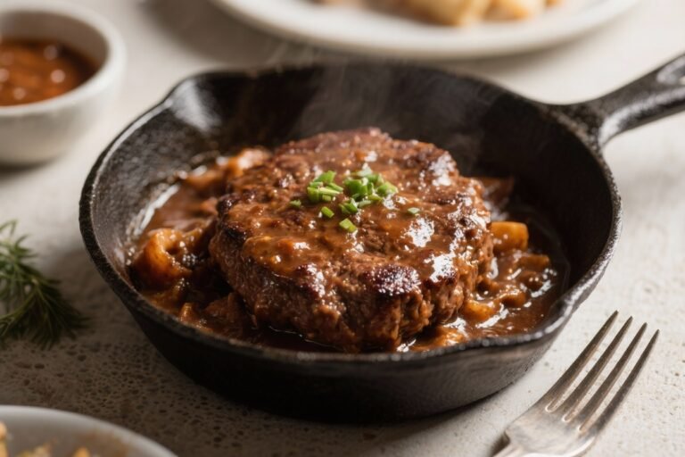 Skillet Salisbury Steak – Comfort Food With Rich Onion Gravy