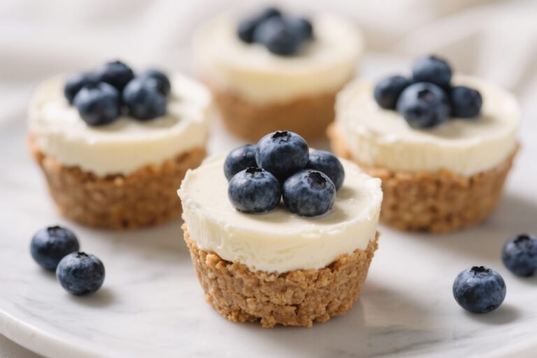 No-Bake Blueberry Cheesecake Protein Cups – Creamy, Fresh, and Simple