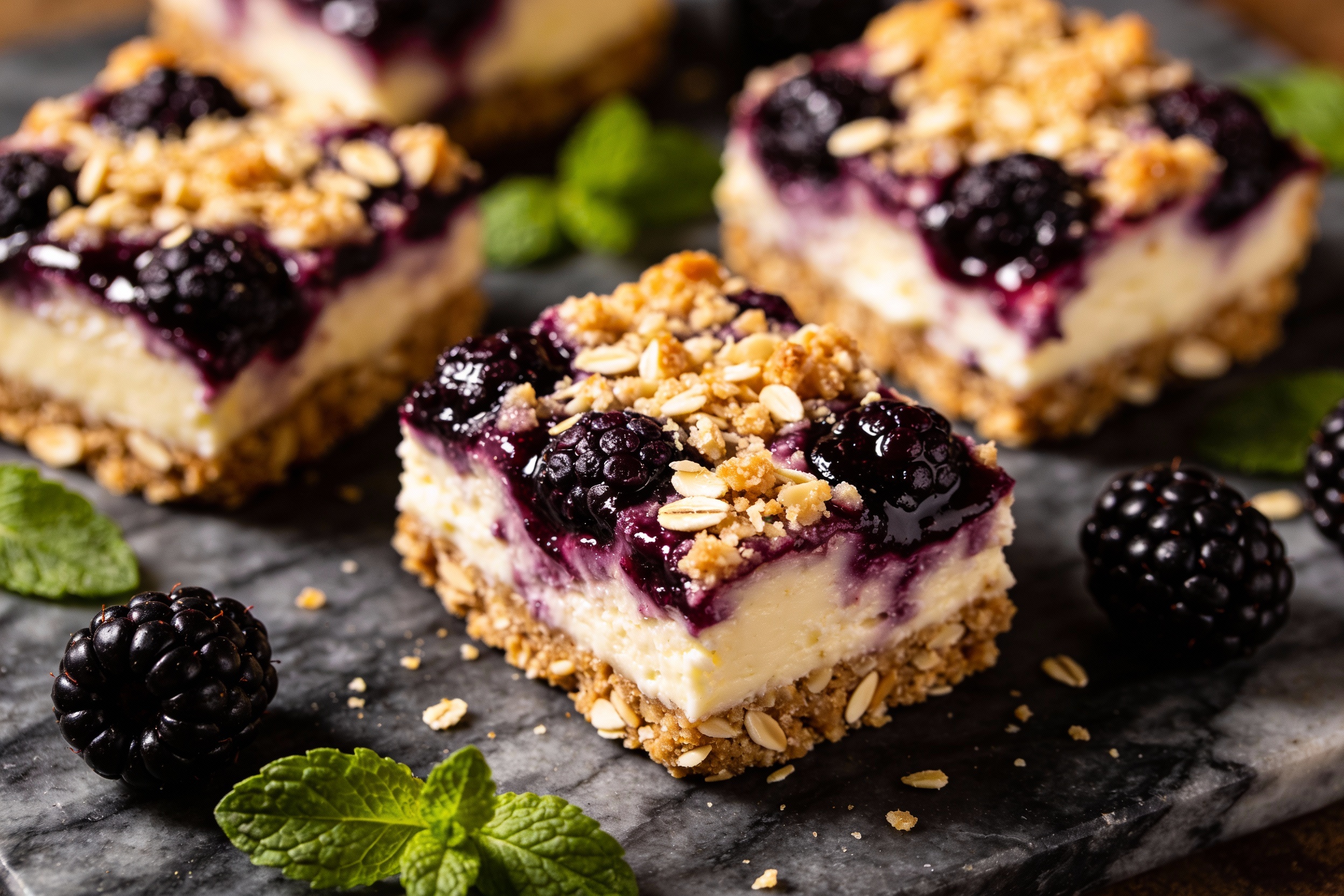 Keto Blackberry Cheesecake Bars