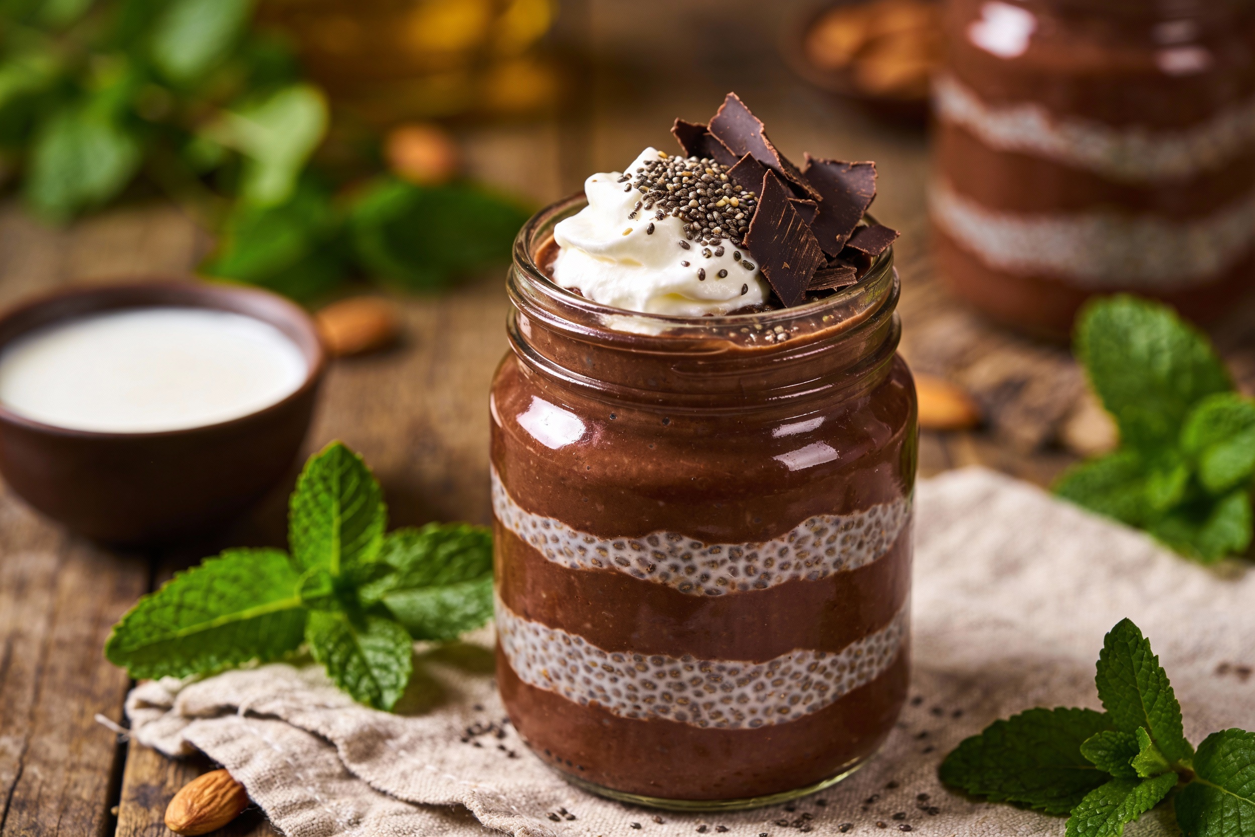 Keto Chocolate Chia Pudding