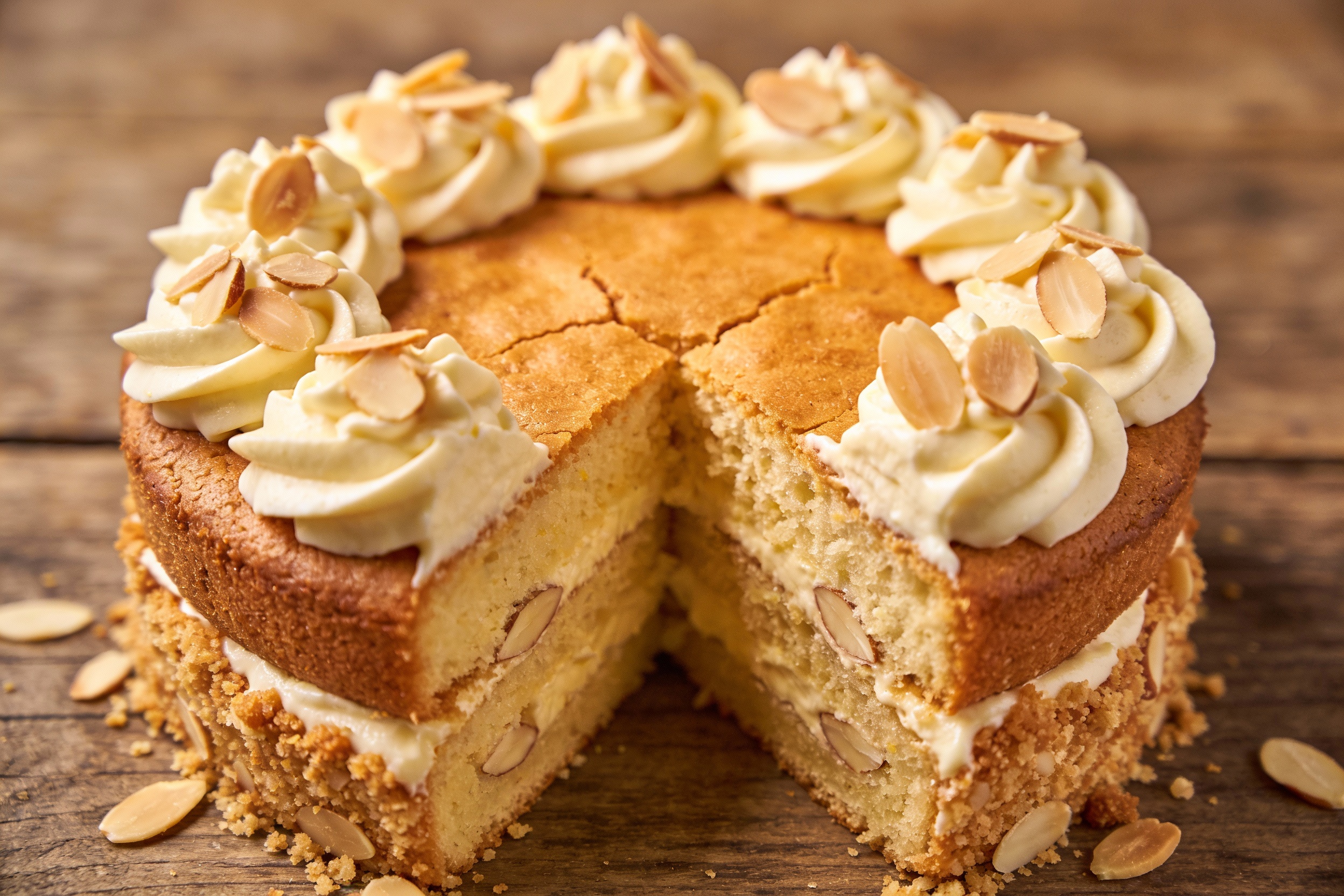 Keto Vanilla Almond Cake