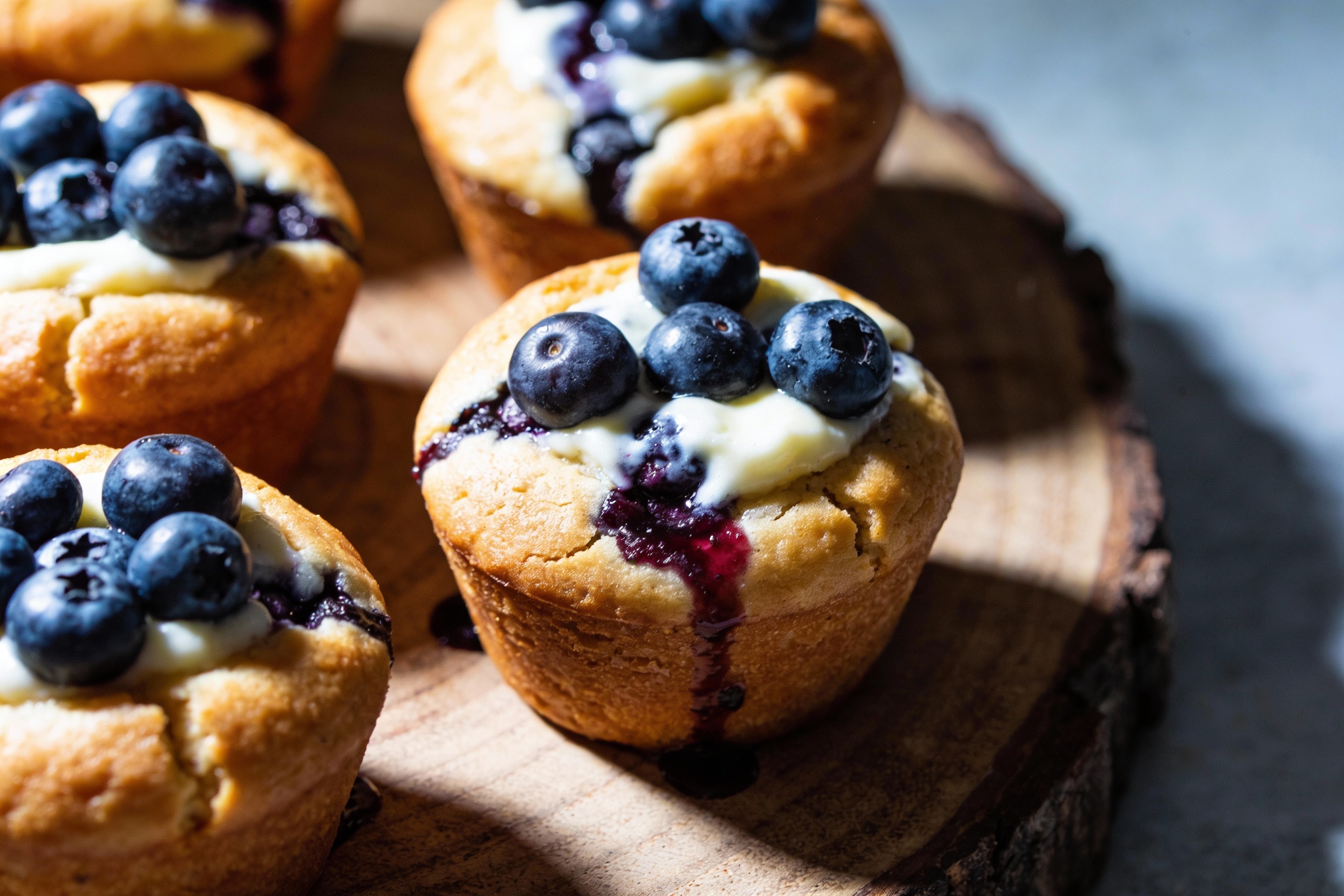 Keto Blueberry Cheesecake Muffins