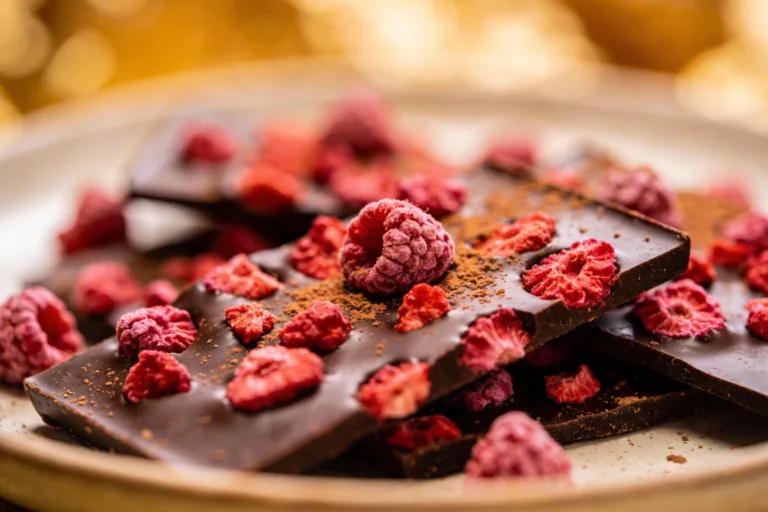 Keto Raspberry Chocolate Bark