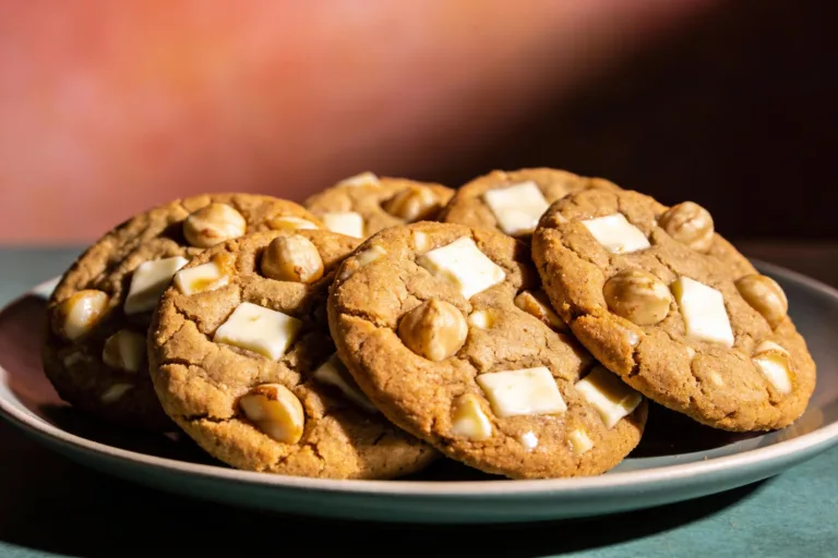 Keto White Chocolate Macadamia Cookies
