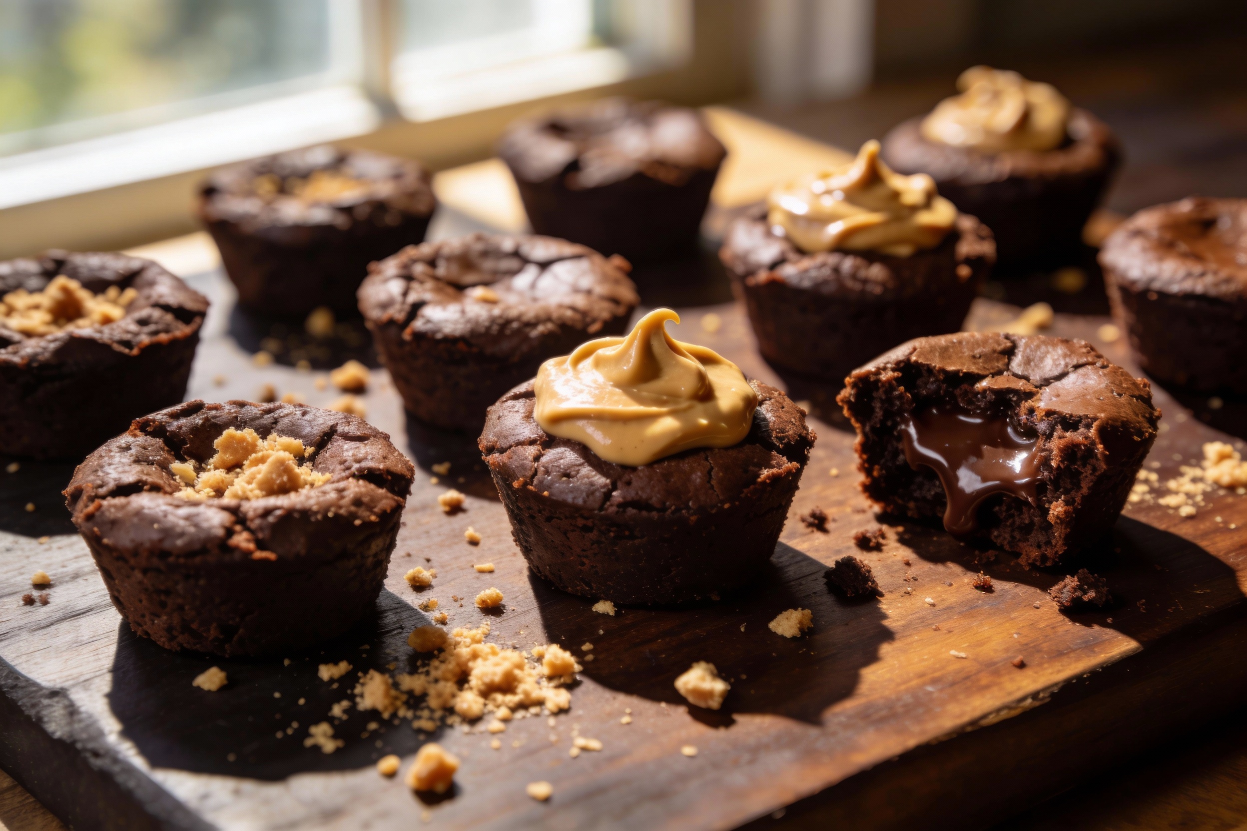Keto Peanut Butter Brownie Bites