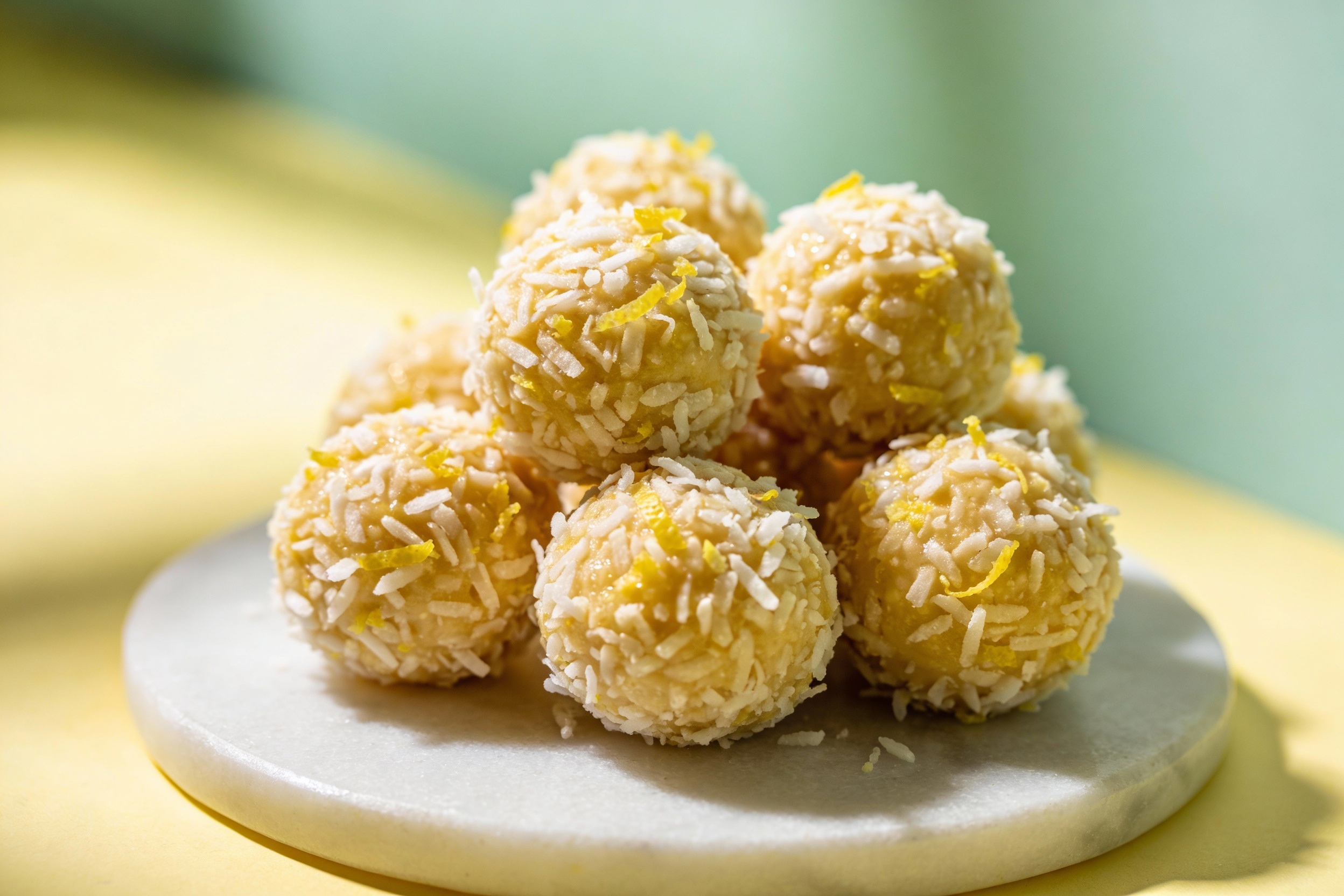 Keto Lemon Coconut Bliss Balls