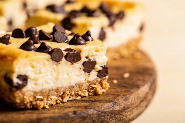 Keto Chocolate Chip Cheesecake Bars