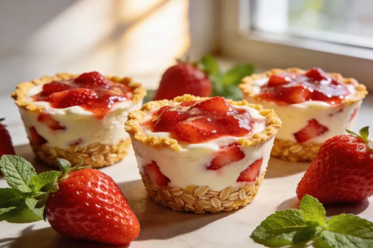 Keto Strawberry Cheesecake Cups
