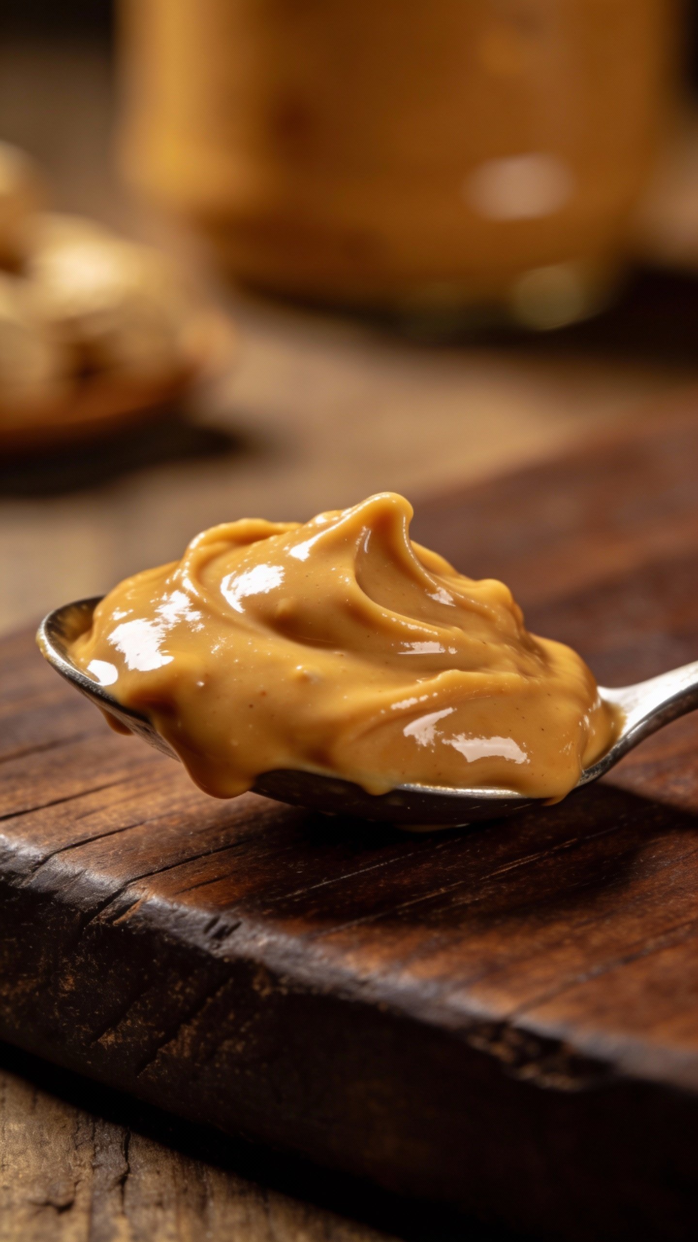 spoonful of glossy peanut butter for keto fudge
