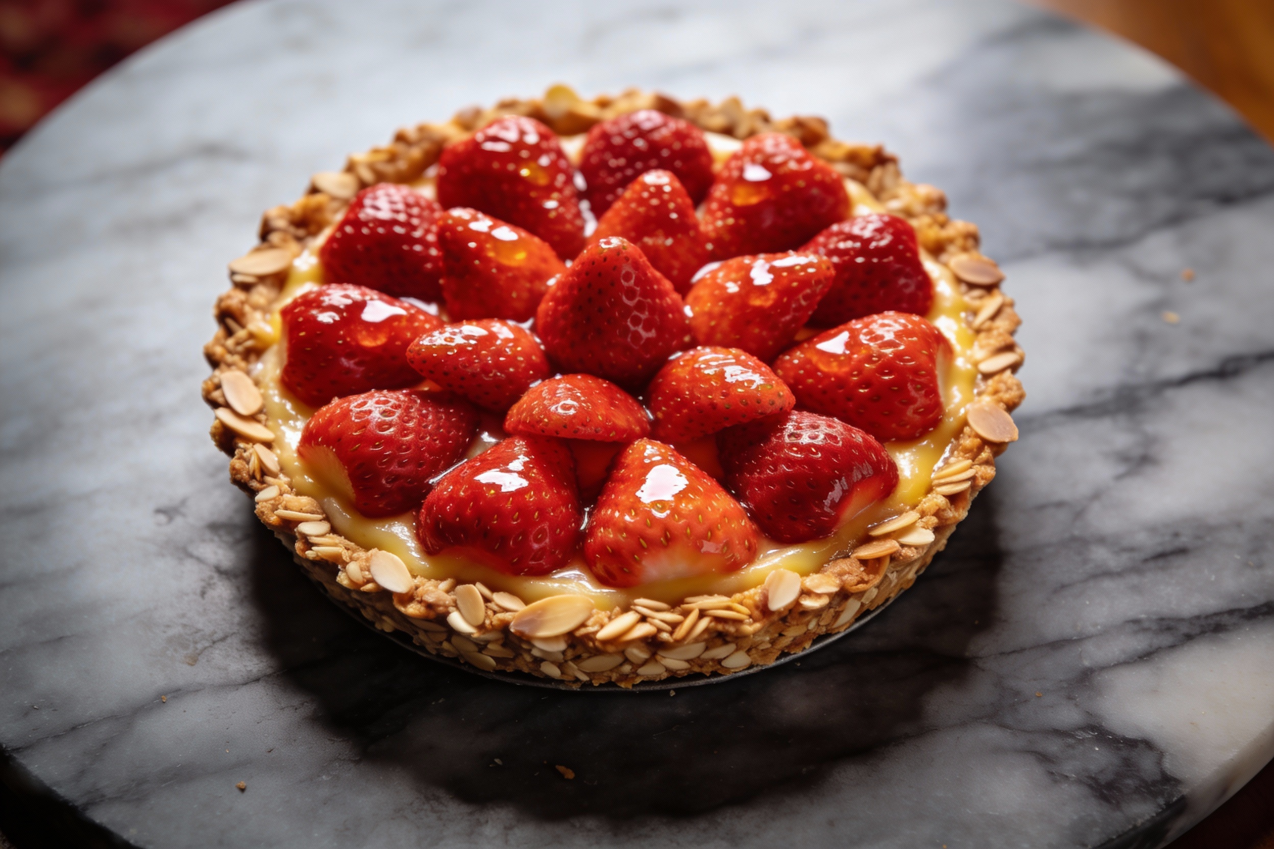 Keto Strawberry Almond Tart