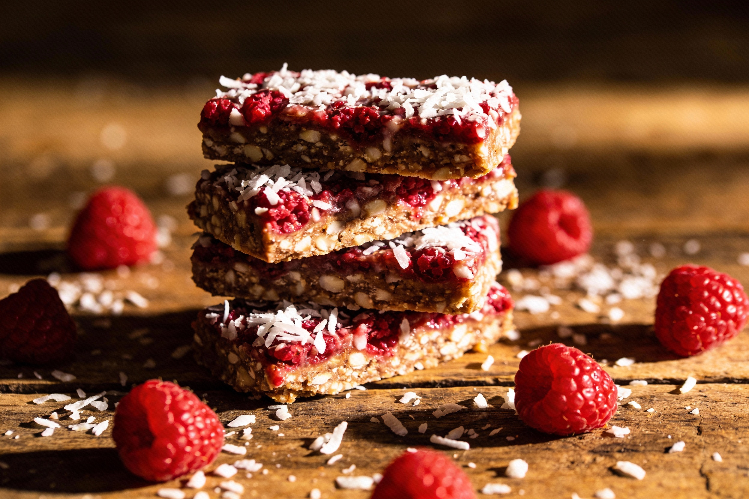 Keto Raspberry Coconut Bars